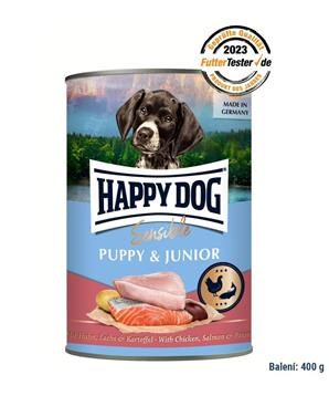 Sensible Puppy & Junior - Huhn, Lachs - losos 400 g - exp. 08/25 15ks skladem