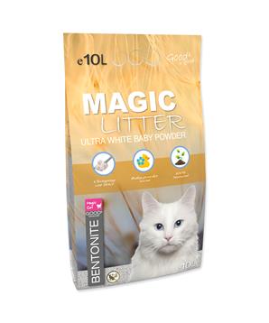 Kočkolit MAGIC LITTER Bentonite Ultra White Baby Powder