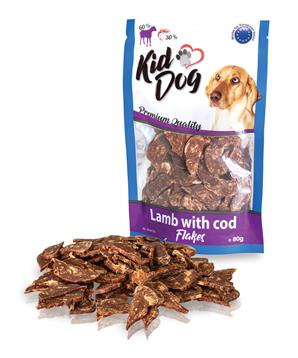 KIDDOG jehněčí lupínky s mořskou treskou