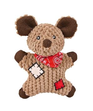 Jutová myš se šátkem a záplatami, se zvukem 