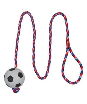 Vrhací míč mechová guma na šňůře TRIXIE