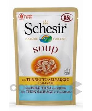 Schesir Cat kapsa Adult Soup tuňák/oliheň