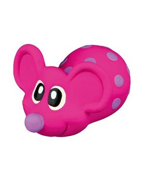 Latexová myška různé barvy, plněná 