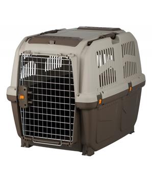 Transportní přepravka SKUDO 5, M, 59x65x79cm tmavě šedá/písková (max. 35kg)