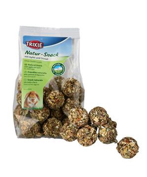 Natur Snack - kuličky s jablky a špaldou pro hlodavce