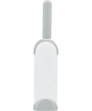 Kartáč na odstranění srsti z textilu, s čistící základnou, bílá/šedá