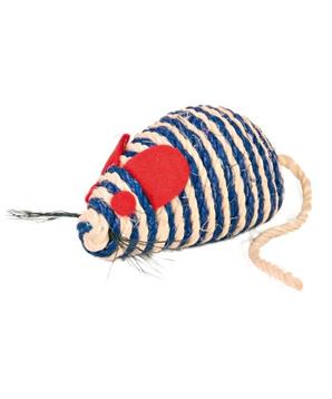 Myš se štěrchacími kuličkami uvnitř, sisal 10 cm