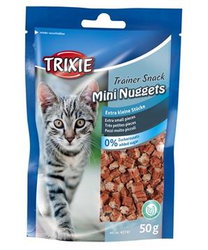 Trainer Snack MINI NUGGETS s tuňákem,kuřecím a catnipem 50g
