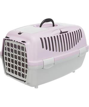 Transportní box CAPRI II, XS-S: 37x34x55cm (max. 8kg) - světle šedá/světlá lila