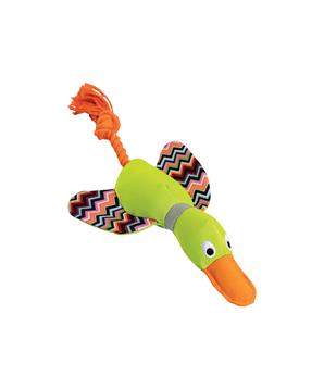 Kachna ležící látkvá šustící 33 cm, plyš / bavlna, HipHop