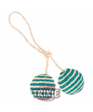 Sisalové míčky 2 ks s catnipem