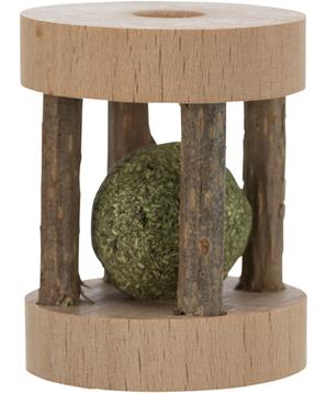 Váleček s kuličkou MATATABI - ježek v kleci, ø 4 × 5 cm