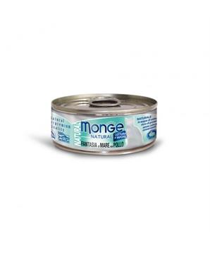 MONGE NATURAL atlantický tuňák pro kočky 80 g