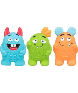 Příšerka, latexová hračka plněná, se zvukem, 10 cm