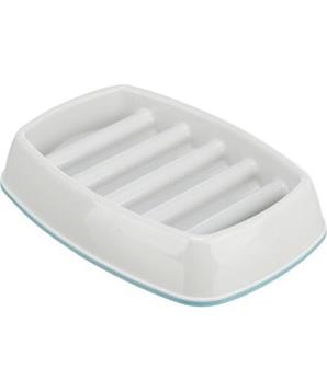 Miska k pomalému krmení, design mříž, 0,25l/21 ×14 cm, plast/TPR, šedá