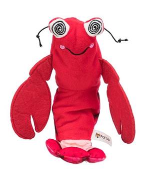 Kreveta jako živá, mrskající se, s catnipem, látka