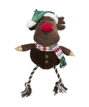 Xmas REINDEER, sob bez zvuku, plyš/bavlna