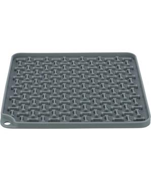 Lick’n’Snack MINI KOSTIČKY - podložka k pomalému krmení, 20 x 20 cm, tmavá šedá