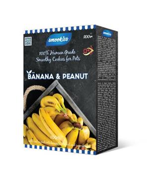 SMOOKIES Premium BANANA -  banánové sušenky 100% human grade, 