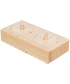 Snack Box - interaktivní hra pro králíčky, 14 x 3 x 7 cm, dřevo