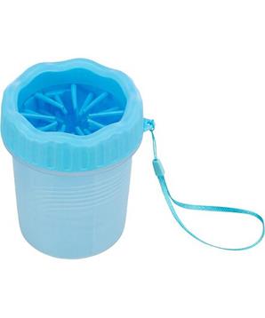 PAW CLEANER - kalíšek k čištění tlapek, silikon/plast, modrá