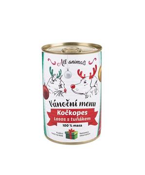 ALL ANIMALS Vánoční menu KOČKOPES losos s tuňákem