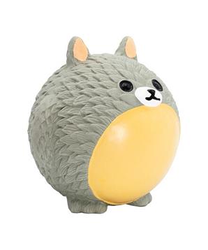 Míček v designu zvířátka Totoro, se zvukem, latex, šedá, HipHop