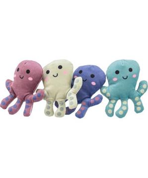 Chobotnička s catnipem 10 cm, plyš, mix barev