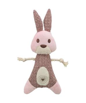 Rabbit - králík, 24 cm, hračka bez zvuku, látka/plyš, růžová