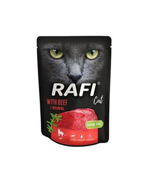 RAFI kompletní krmivo s hovězím pro kočky, bez obilovin, kapsička