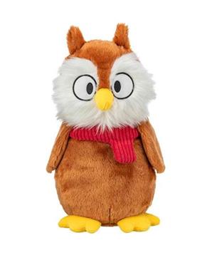 Xmas Owl - vánoční sova, plyšová hračka pro psy