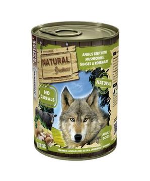 Natural Greatness anguské hovězí maso, houby, zázvor, rozmarýn konzerva pro psy