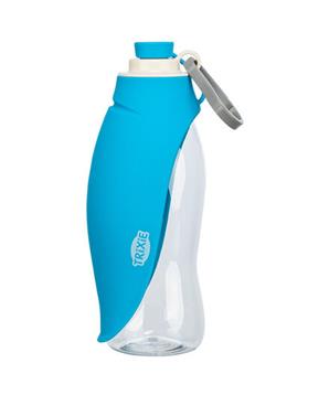 Lahev na vodu se sklopnou silikonovou miskou, 0.55 l, plast/silikon