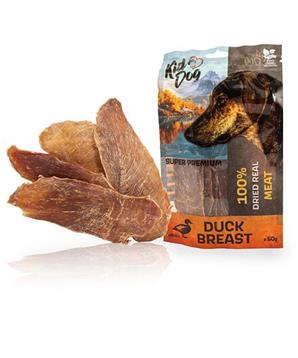 KIDDOG SUPER PREMIUM 100% kachní prsa, tenké plátky 
