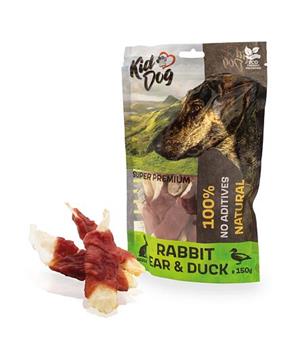 KIDDOG SUPER PREMIUM 100% kachní prsa na králičím uchu 