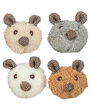 Plyšový méďa - hlava, s catnipem, 8 cm, různé barvy