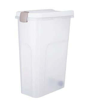 Barel, vzduchotěsný zásobník 40 l/27 × 61 × 45 cm, transparentní/bílá