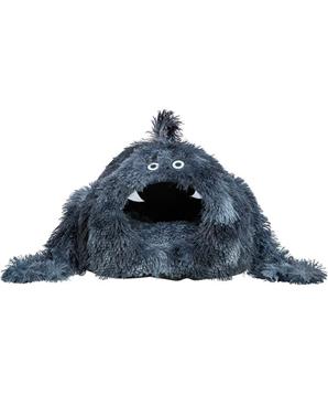 Kukaň MONSTER, 46 x 33 x 46 cm, dlouhovlasý plyš, tmavá modrá - LIMITOVANÁ NABÍDKA