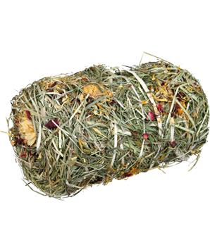 Natur Snack -přírodní váleček ze sena s květy pro hlod.