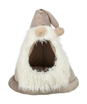 Vánoční jeskyně GNOME, tvar skřítka, ø 45 × 47 cm, béžová