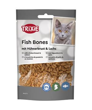 Fish Bones, rybí kostičky s kuřecími prsy a lososem