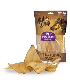 KIDDOG 100% Natural Snack, jehněčí ucho - malé 5 - 6 ks