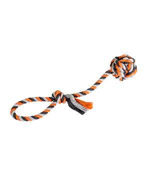 Přetahovadlo HipHop bavlněný míč, šedá, tm.šedá, oranžová