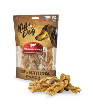 KIDDOG 100% Natural Snack hovězí šlacha copánek 12 cm