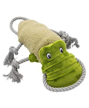 Krokodýl pískací, plyšová hračka pro psy, HipHop Dog