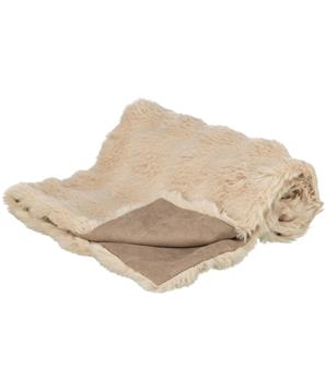 Deka ELLI Soft Edition 70 x 50 cm, dvouvrstvá, plyš / samet, písková