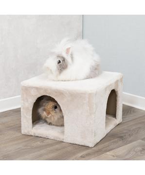 Plyšová jeskyně pro králíky 36 x 25 x 36 cm