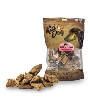 KIDDOG 100% Natural Snack, vepřové  plíce 4 - 6 cm / 200 g