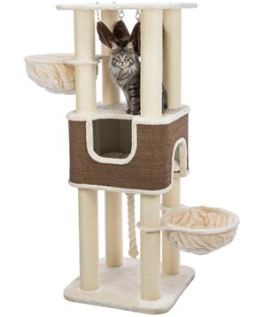 Škrabadlo HUMBERTO XXL, 174 cm, krémová/tmavě hnědá