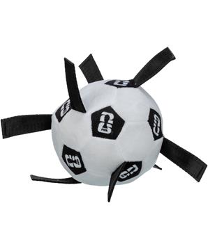 FIFA 2026 měkký aportovací míč s úchyty, 12 cm, bílá/černá - LIMITOVANÁ NABÍDKA